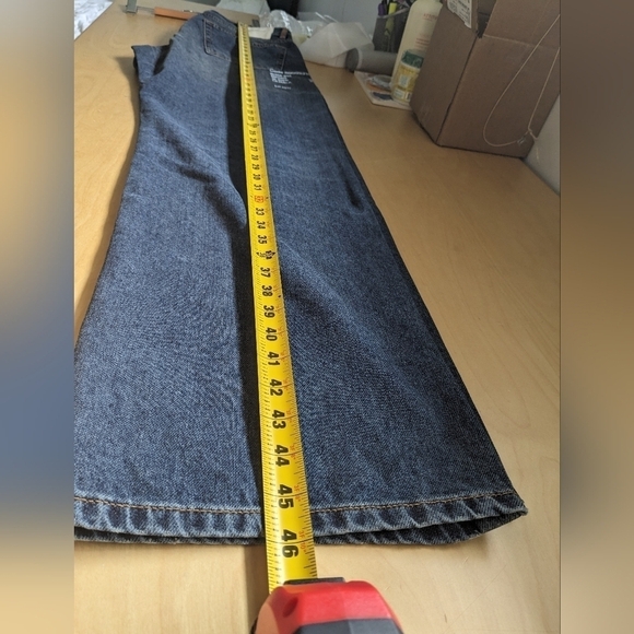 Heron Preston Blue Wide Leg Jeans - Picture 16 of 16